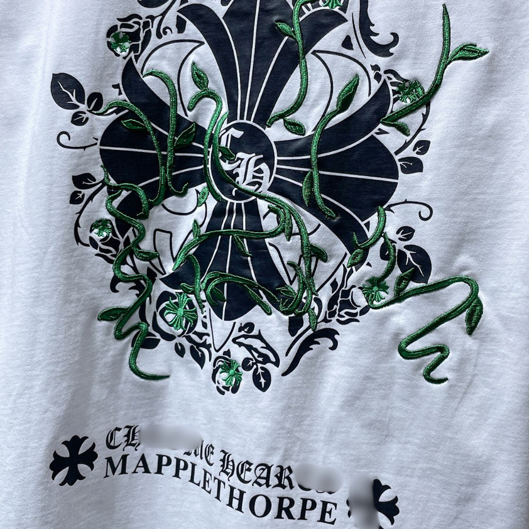 Mapplethorpe Cross Logo White T-Shirt™