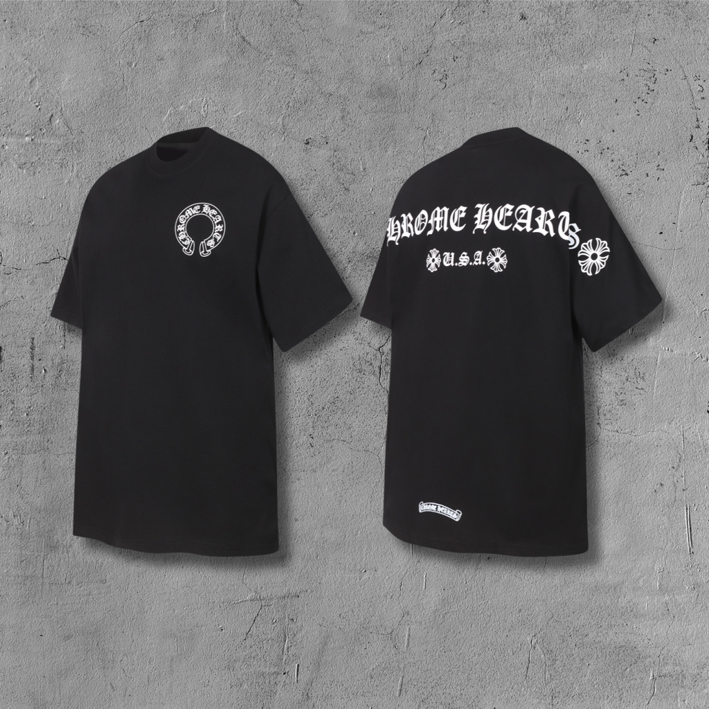 Typography Logo Black T-Shirt™