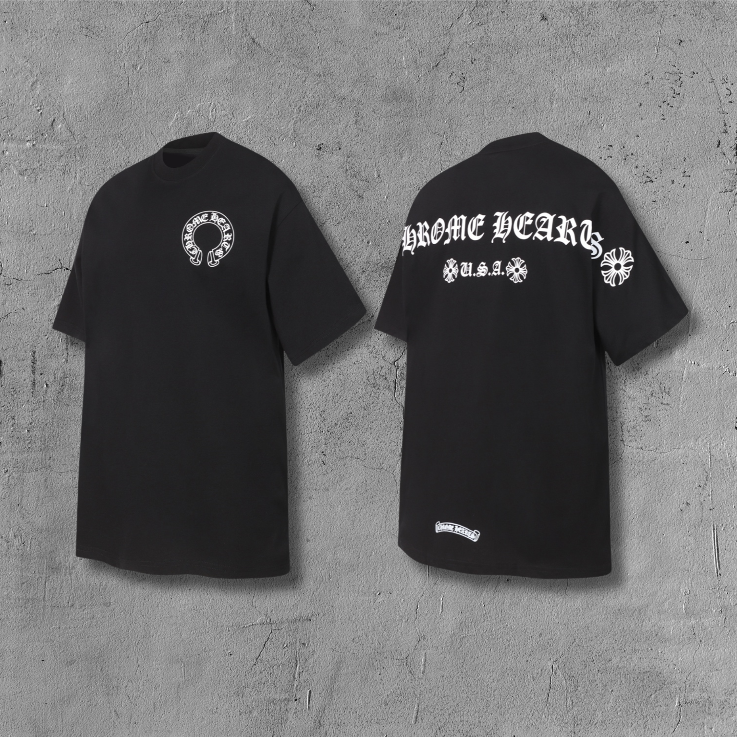 Typography Logo Black T-Shirt™