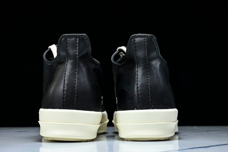 Ramones Low Sneakers Black Milk Leather Sneakers