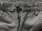 Purple & Black Cross Patch Mixed Graphic Grey Denim Jeans™