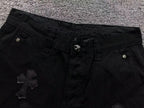 Rusty Black Cross Patch Black Denim Jeans™