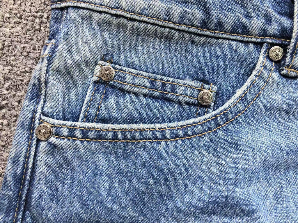 Light & Dark Blue Cross Patch Denim Jeans™