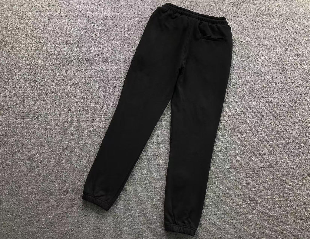 Black Cross Patch Black Sweatpants™