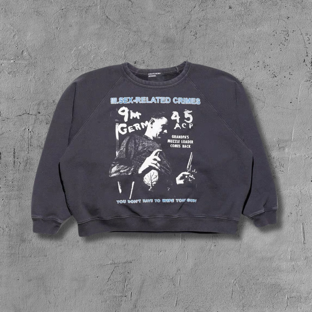 ER* S*x Related Crimes Washed Black Sweater™