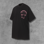 Pink & Black Embroidered Cross Black T-Shirt™