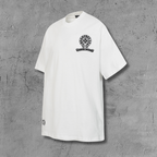Vertical Cross Horseshoe Logo White T-Shirt™
