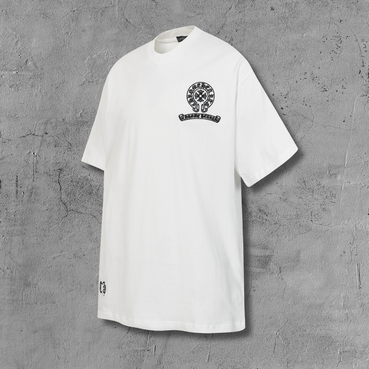 Vertical Cross Horseshoe Logo White T-Shirt™
