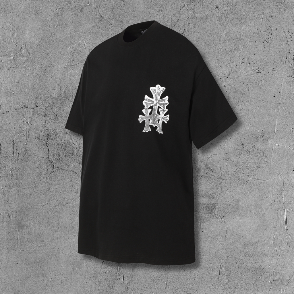 Cemetery Cross Patch Black T-Shirt™
