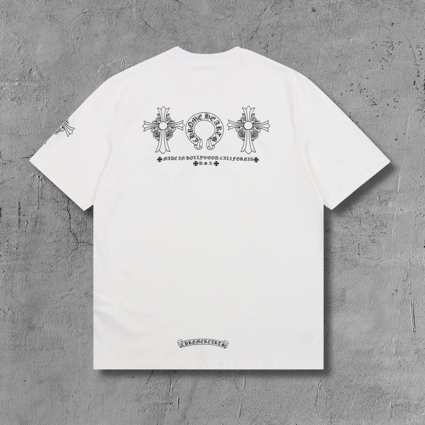 Ornate Double Cross Horseshoe White T-Shirt™