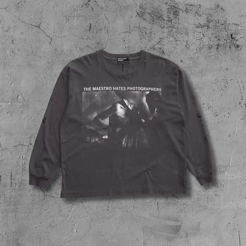 ER* Maestro Hates Photographers Grey Long Sleeve™