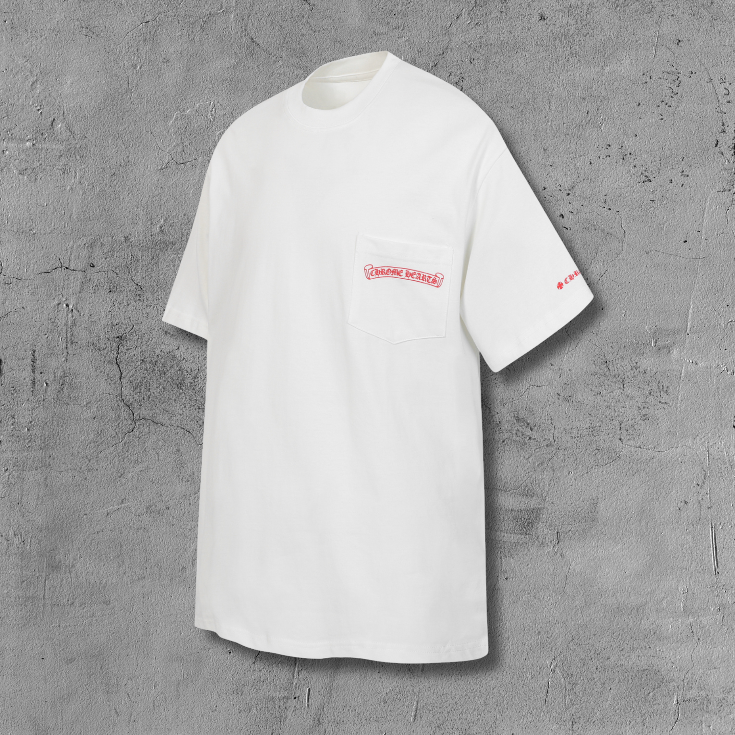 Red Pocket Logo White T-Shirt™