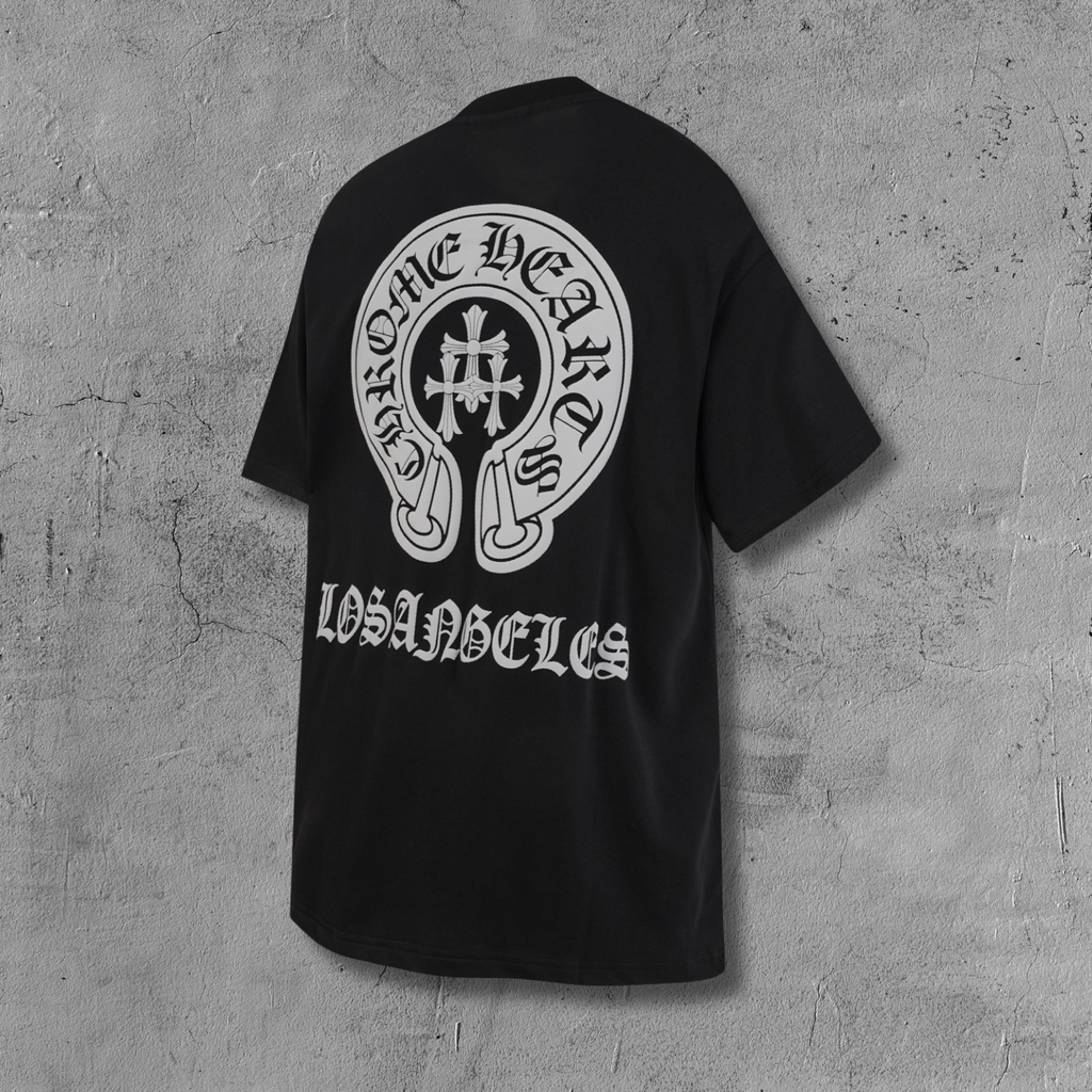 Triple Cross Horseshoe Los Angeles Black T-Shirt™