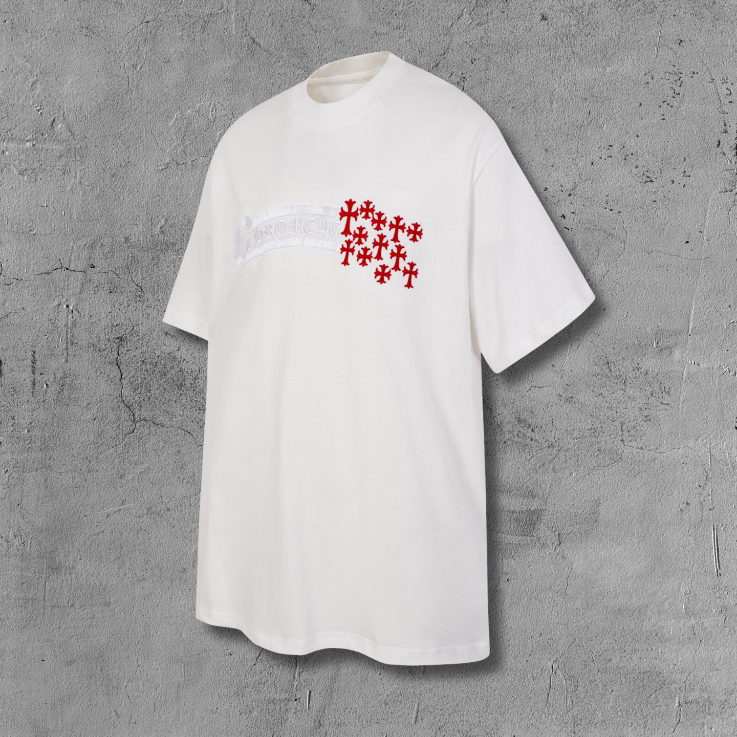 Red Cross Scatter White T-Shirt™