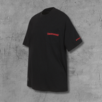 Red Pocket Logo Black T-Shirt™
