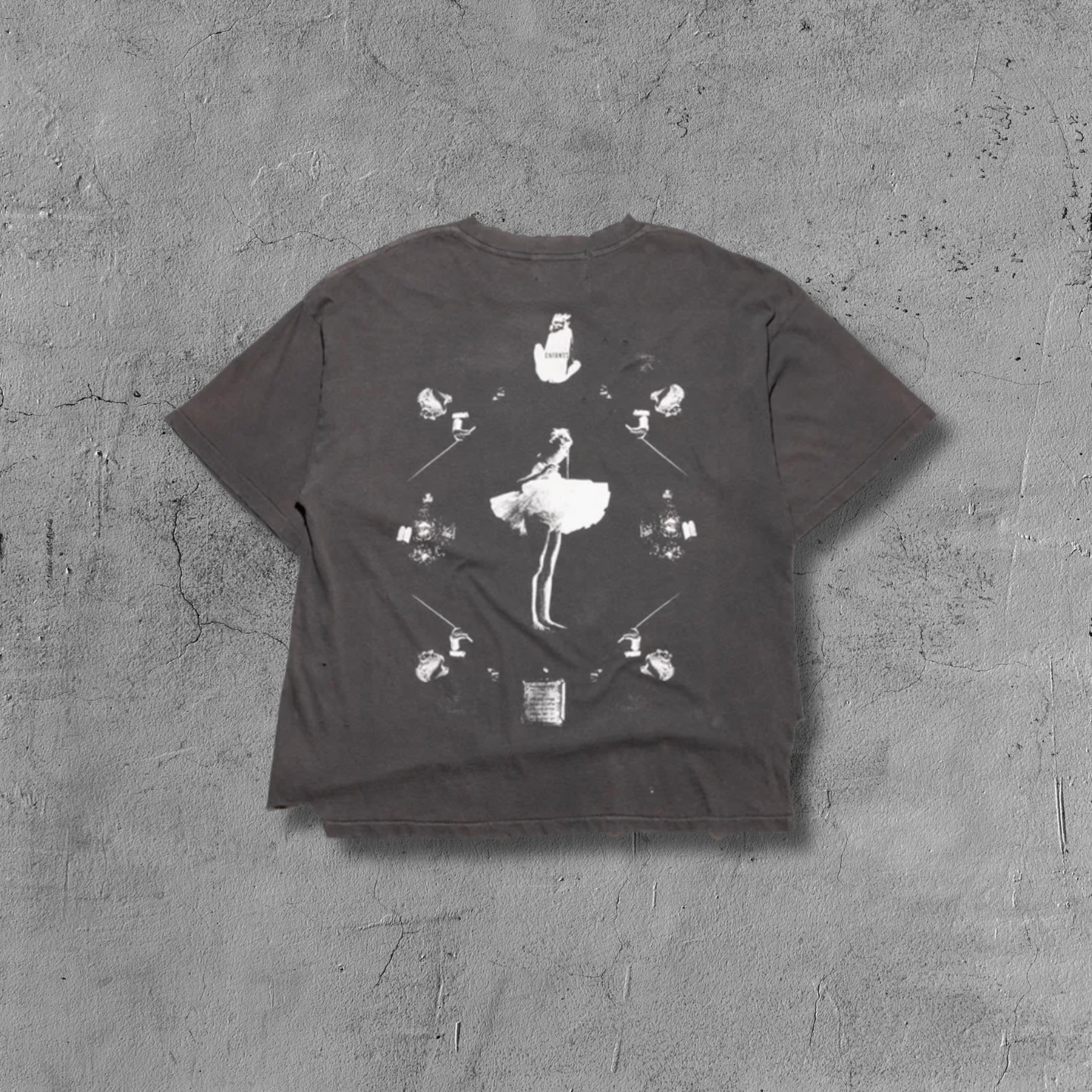 ER* Distressed Ballerina Black T-Shirt™