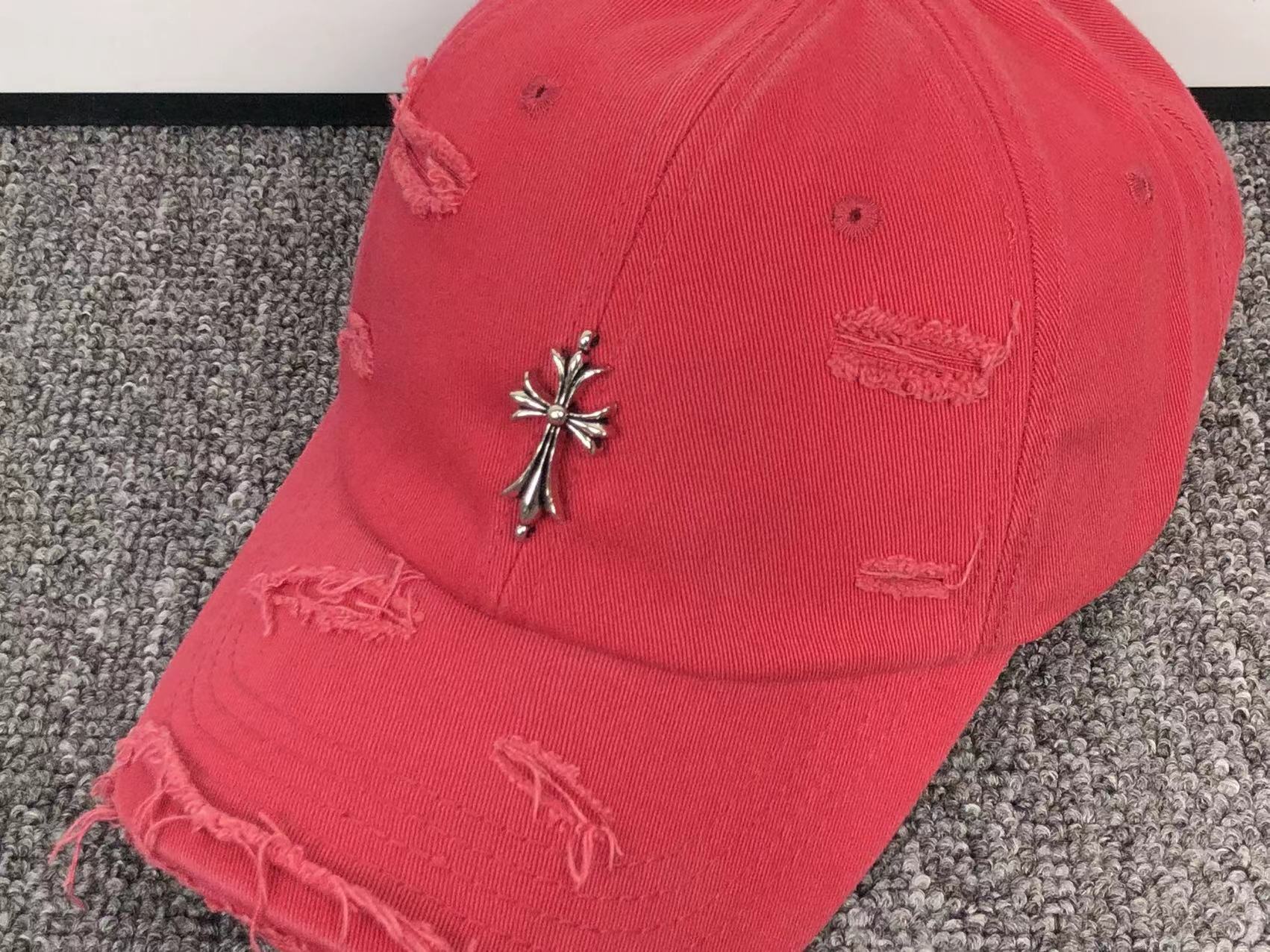 Metallic Cross Torn Fabric Baseball Cap™