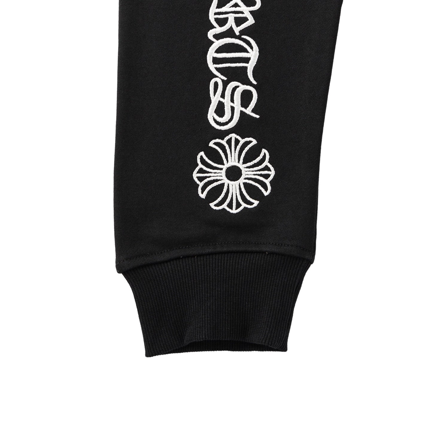 Typography Logo Black Full Zip Hoodie™