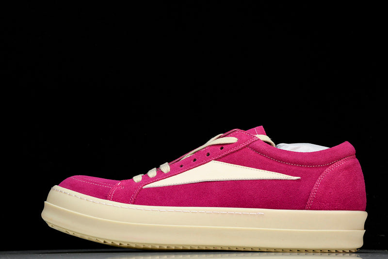EDFU Vintage Sneaks "Velour Suede Hot Pink Milk White"
