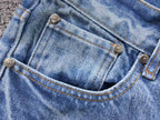 Black White & Blue Cross Patch Denim Jeans™