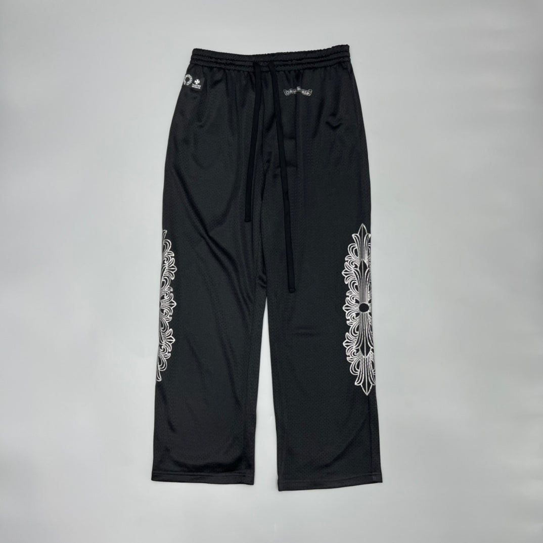 Black Mesh Sweatpants™
