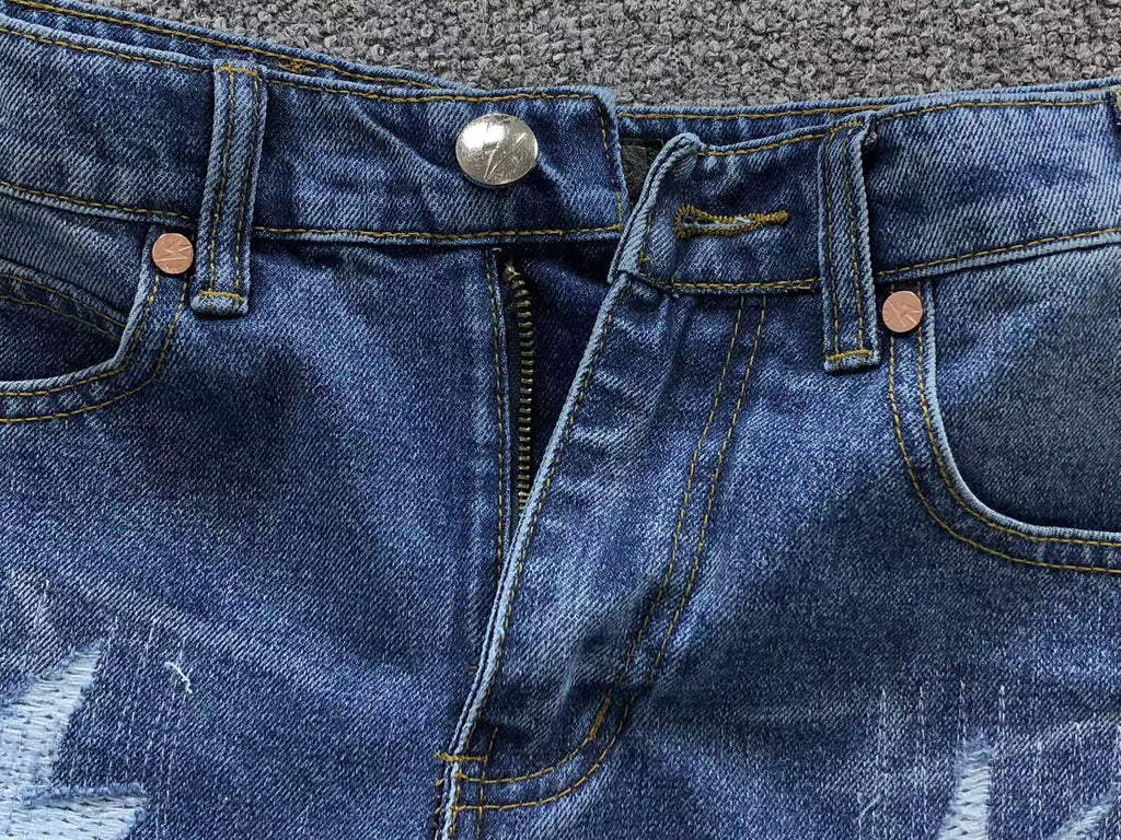 Lightning Bolt Patch Denim Jeans™