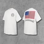 USA Flag Graphic White T-Shirt™
