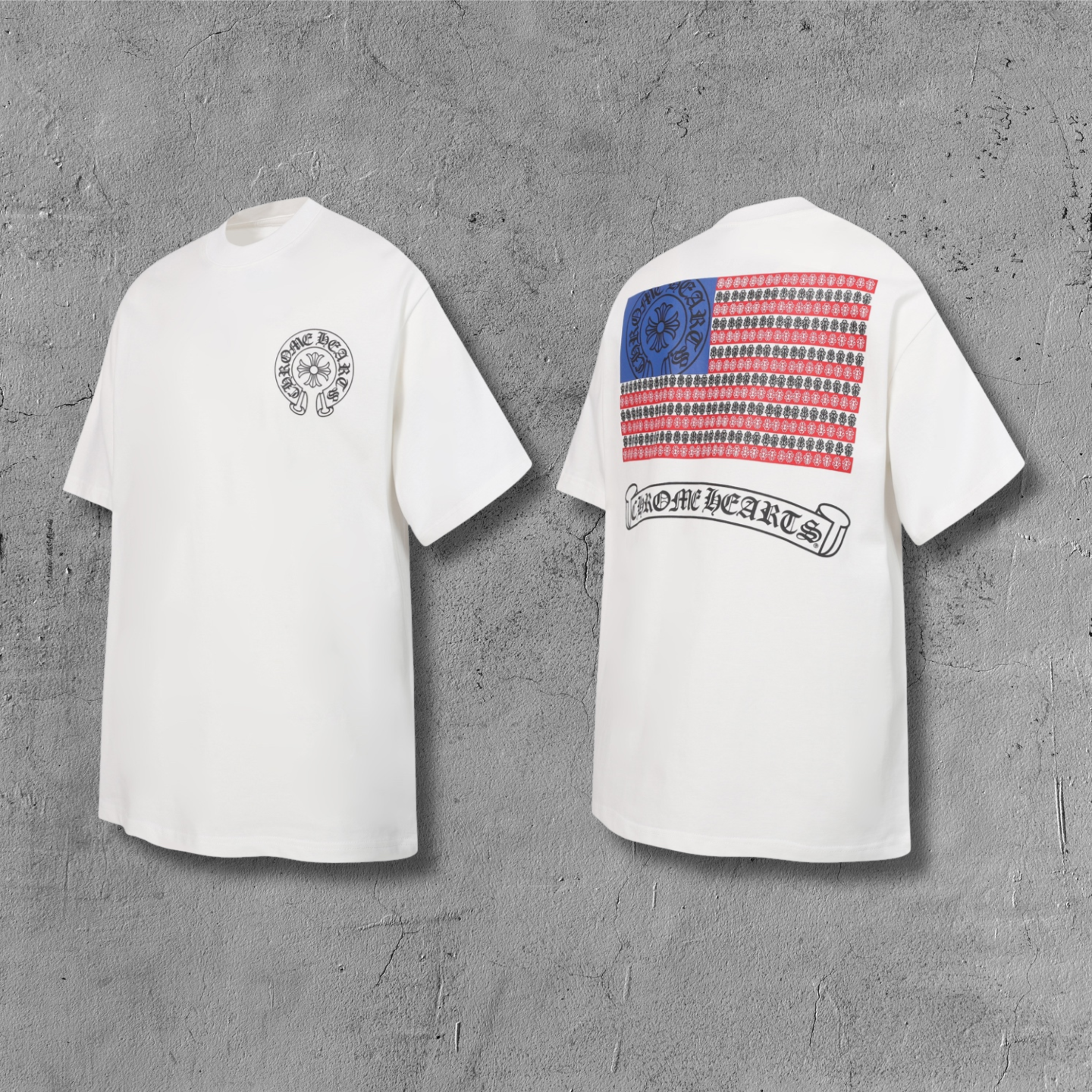 USA Flag Graphic White T-Shirt™