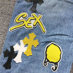 Mattyboy Cross Patch Denim Jeans™