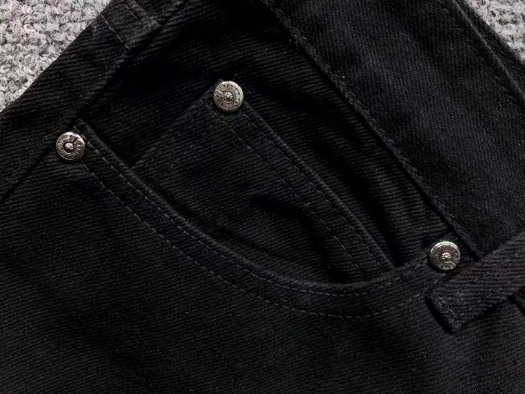Purple & Leopard Cross Patch Black Jeans™