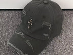 Metallic Cross Torn Fabric Baseball Cap™