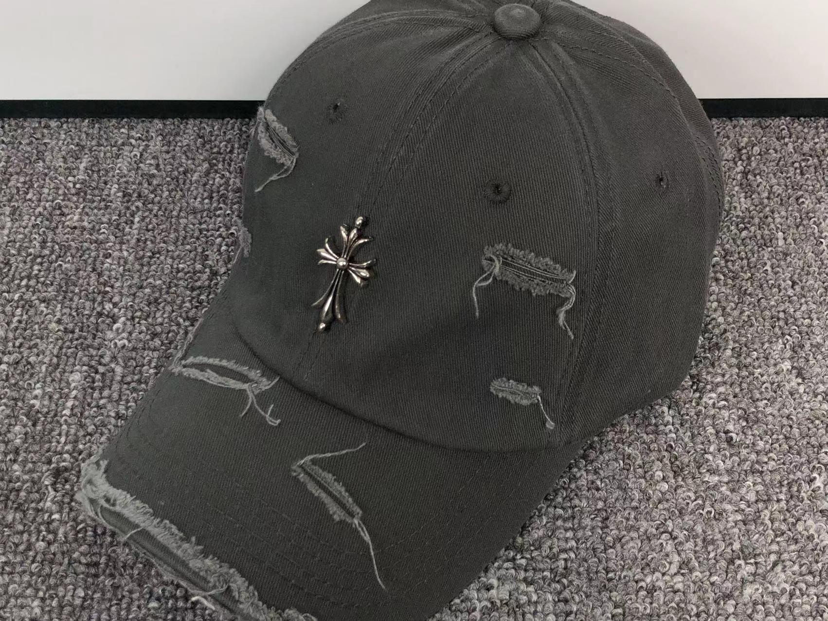 Metallic Cross Torn Fabric Baseball Cap™
