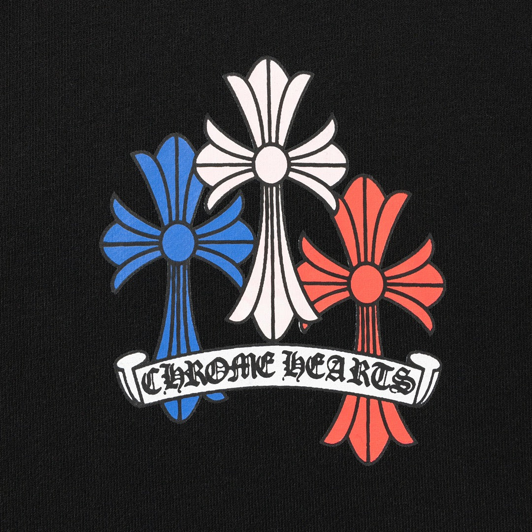 Multicolor Crosses Black Full Zip Hoodie™