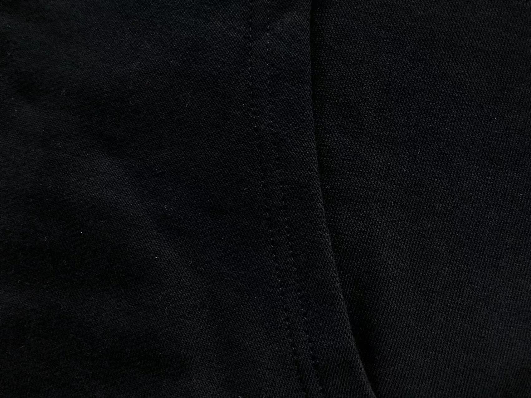 Multicolor Horseshoe Sleeve Black Hoodie™