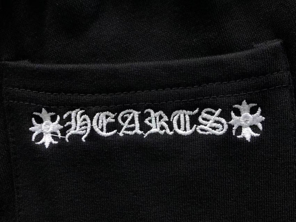 Horseshoe Logo White Stripe Black Sweatpants™