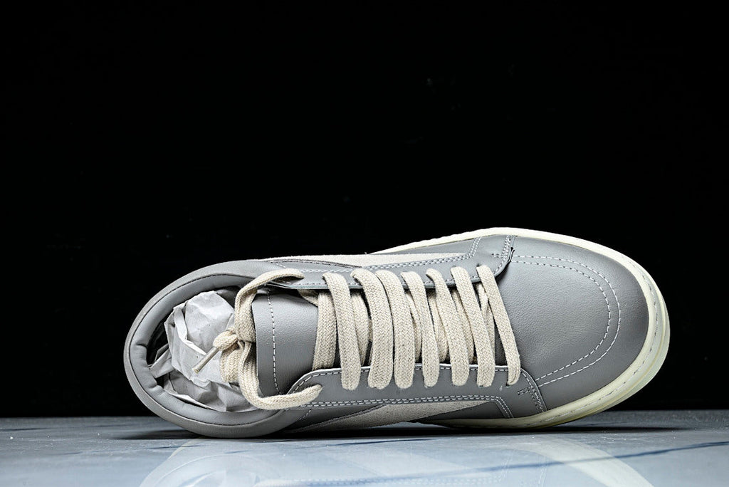 Vintage Low "Celadon Milk" Leather Sneakers