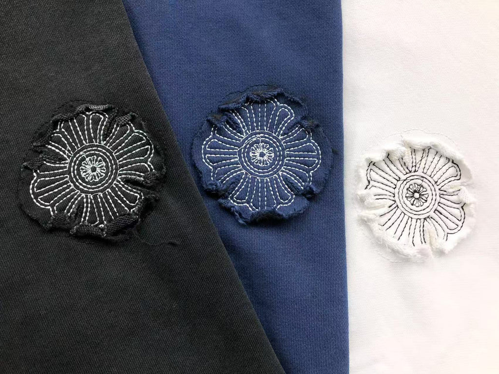 Embroidered Floral Cross Hoodie™