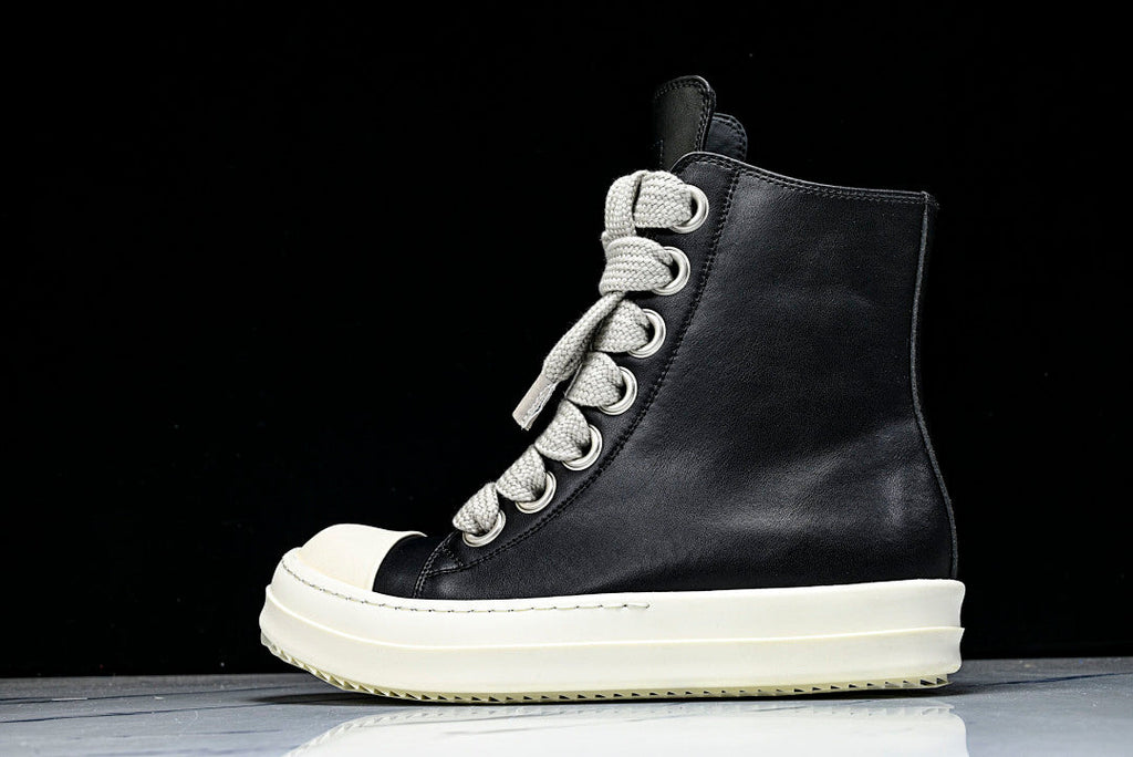 Jumbo Laced High "Black Milk Leather"