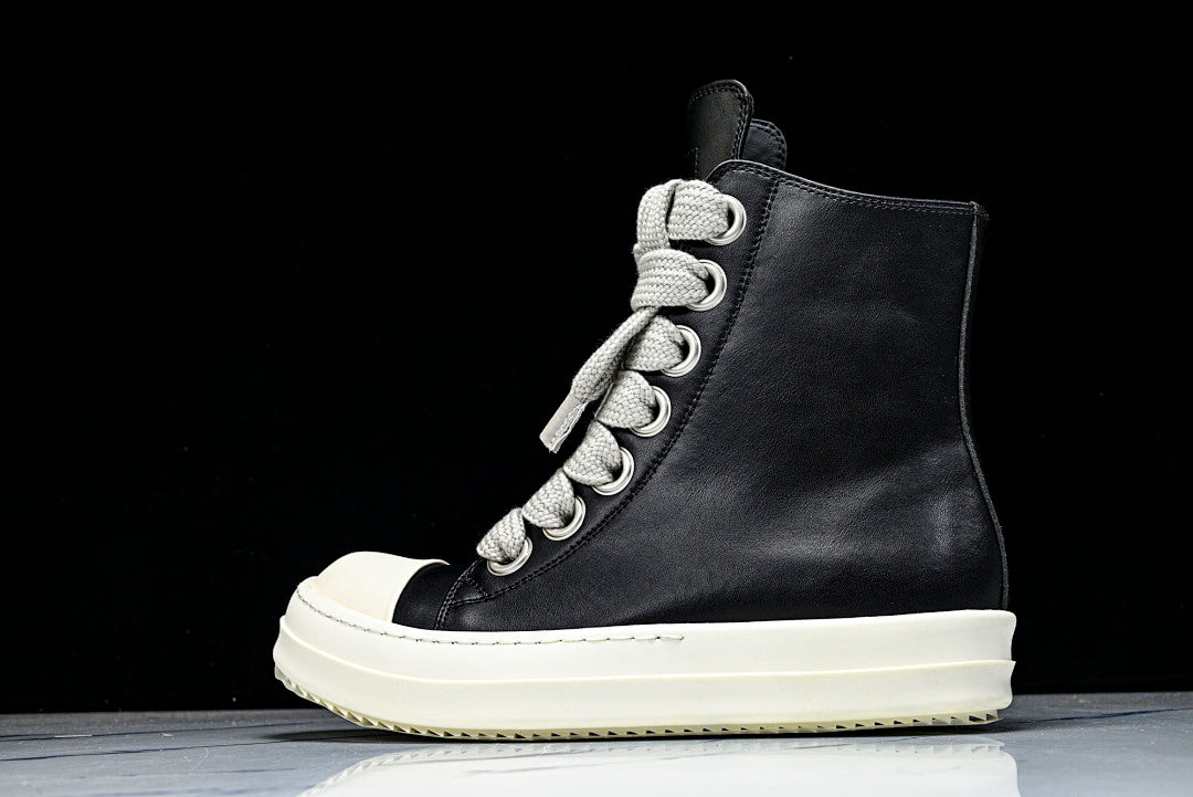 Jumbo Laced High "Black Milk Leather"