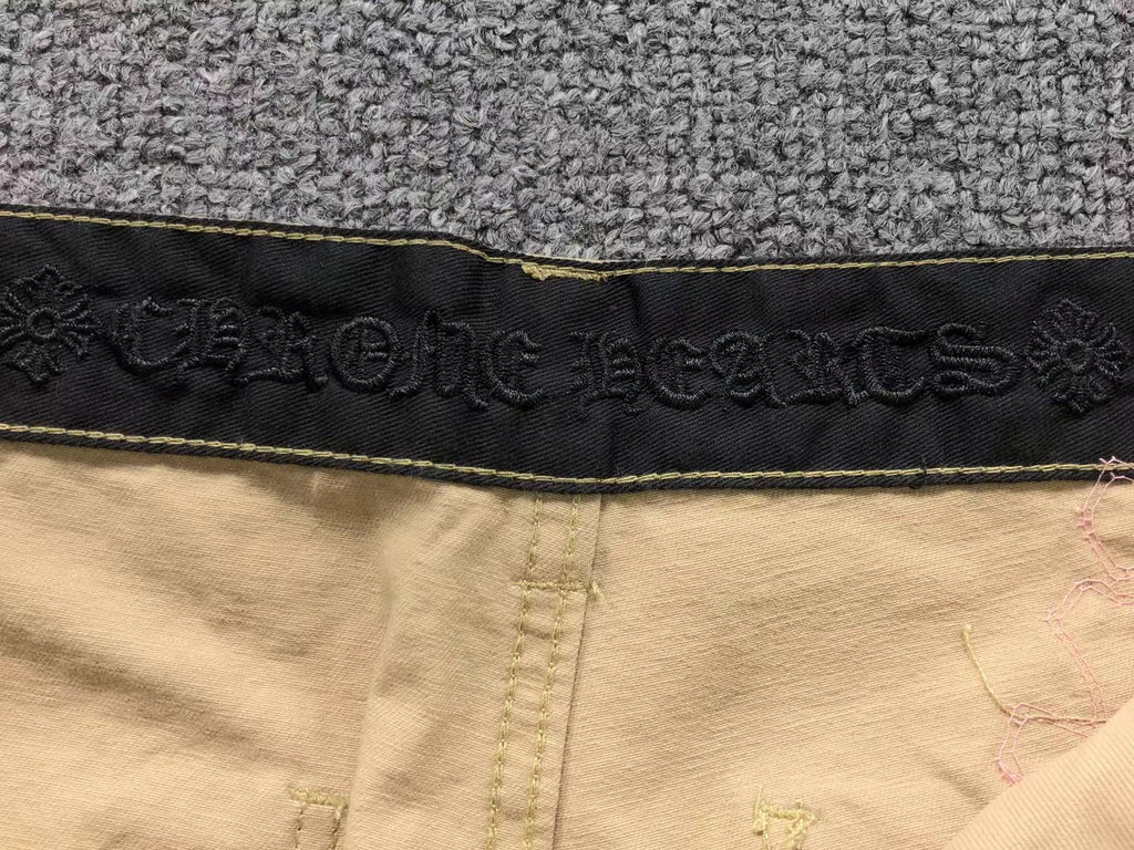 Pink & Checkered Cross Patch Beige Carpenter Pants™