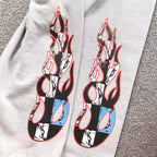 M-Boy Flames Grey Sweatpants™
