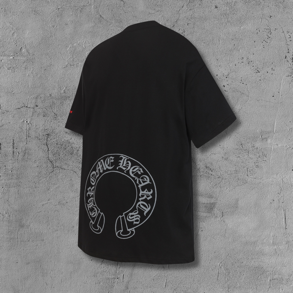 Red Pocket Logo Black T-Shirt™