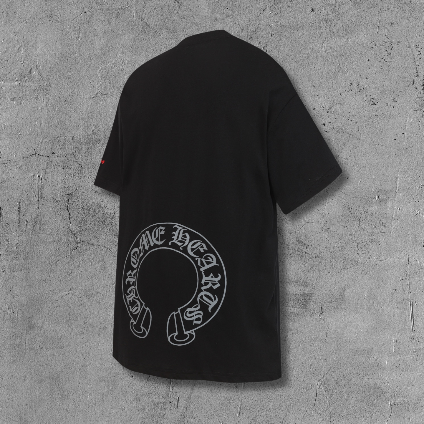 Red Pocket Logo Black T-Shirt™