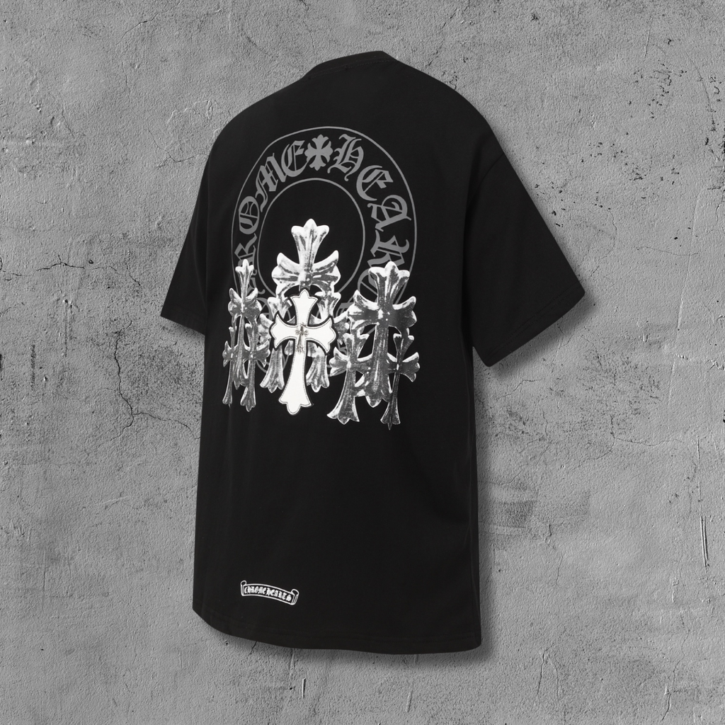 Cemetery Cross Patch Black T-Shirt™