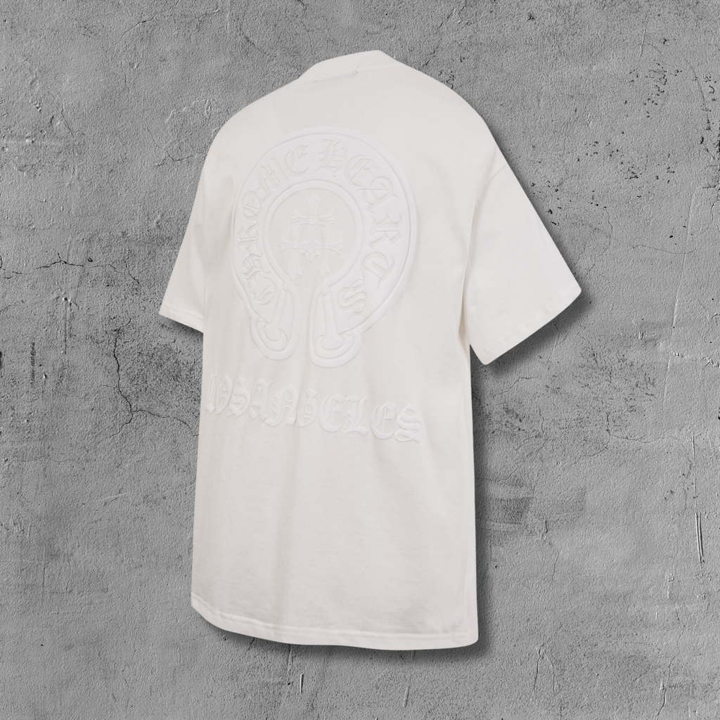 Triple Cross Horseshoe Los Angeles White T-Shirt™