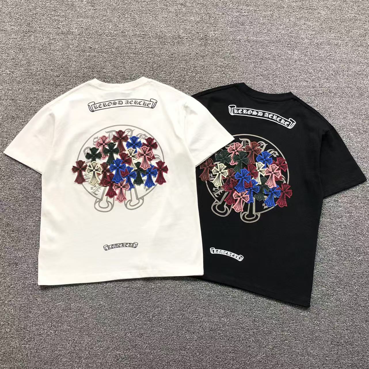 Multicolor Leather Cross Patch T-Shirt™