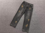 Leopard Cross Patch Dark Grey Jeans™