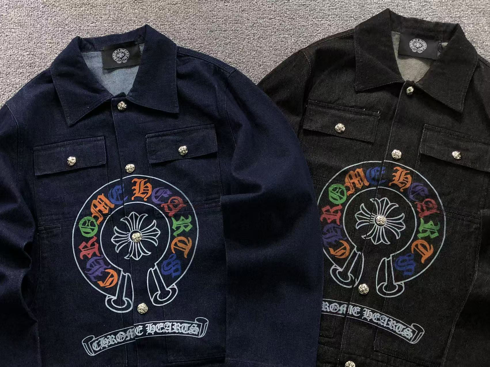Colored Horseshoe Logo Denim Jacket™