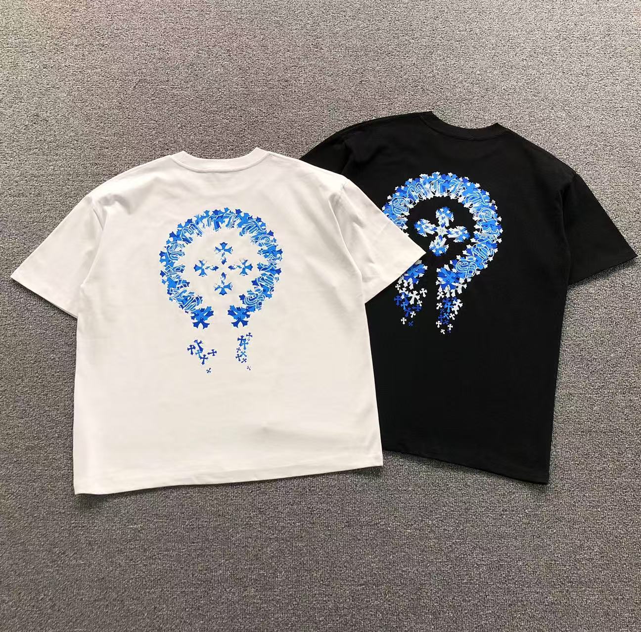 Blue Stacked Crosses Horseshoe Logo T-Shirt™