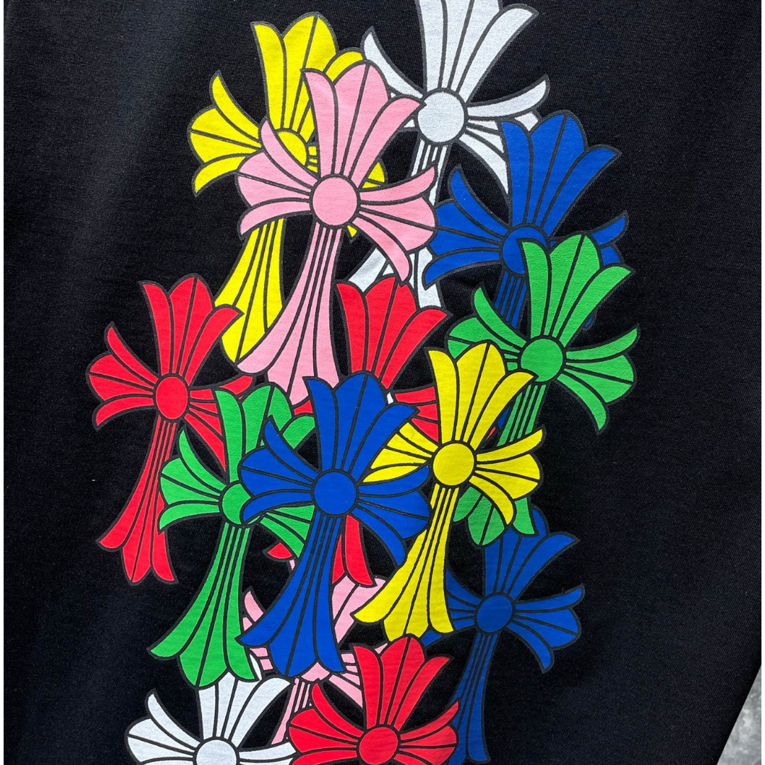 Multicolor Crosses Black T-Shirt™